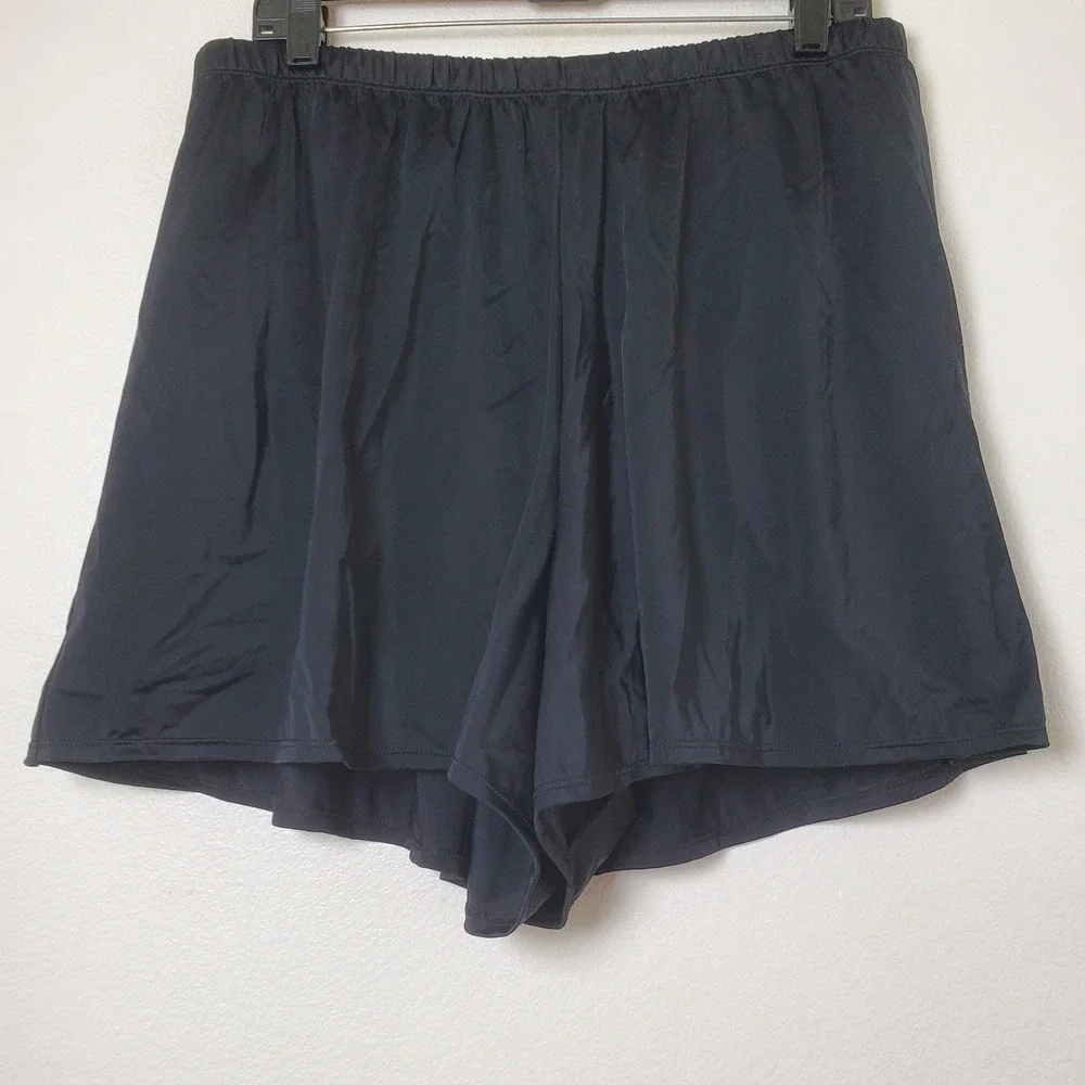 Swim365 Black Swim Shorts Pull On Swimsuit Bottoms Women's Plus Size‎ 20